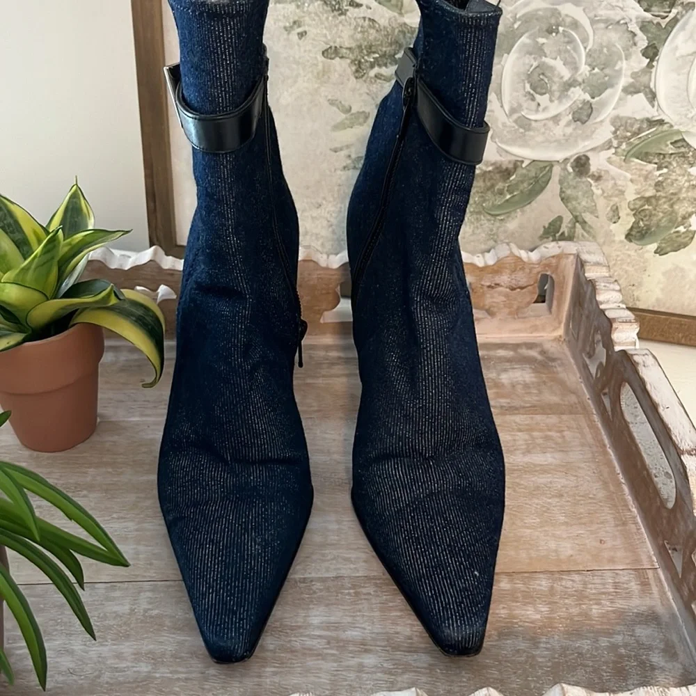 Stuart Weitzman Denim Booties - Picture 12 of 12